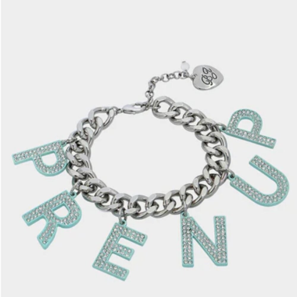 Betsey johnson Prenup Charm Bracelet Crystal